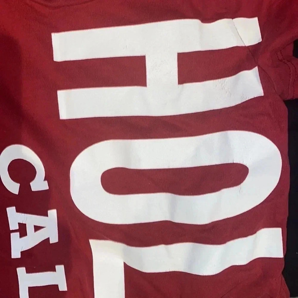 Hollister red womens T-shirt  Sz S - Picture 6 of 11